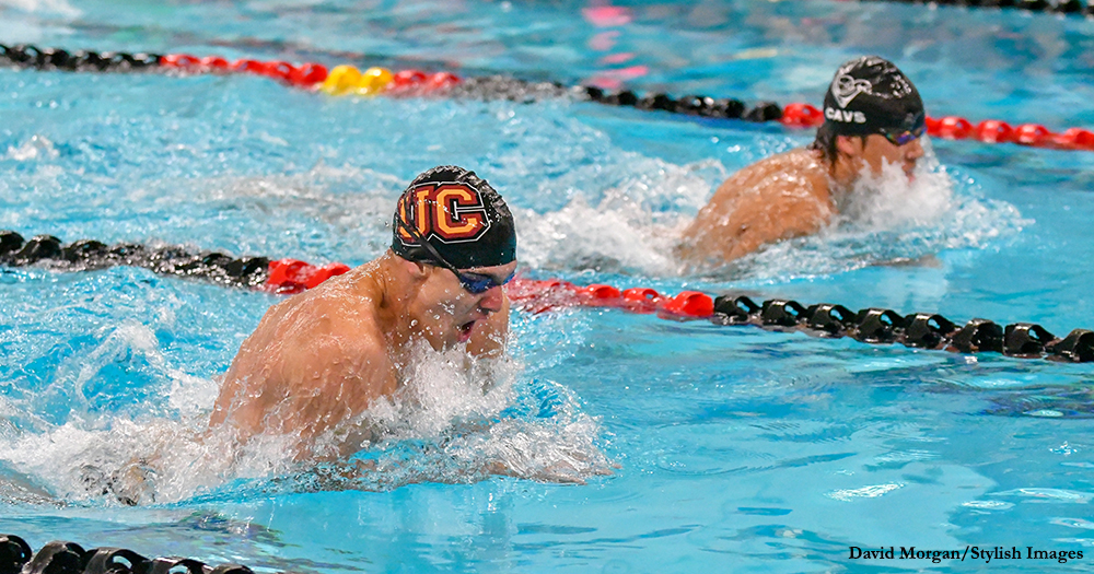 Men's Swimming Breaks Two Records on Day 2