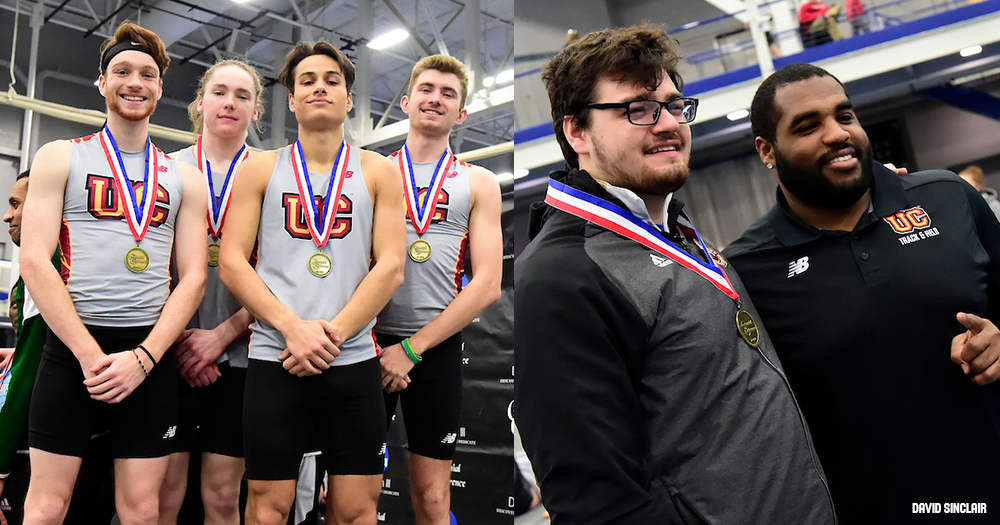Men's T&F Surges to Second at Indoor Champs