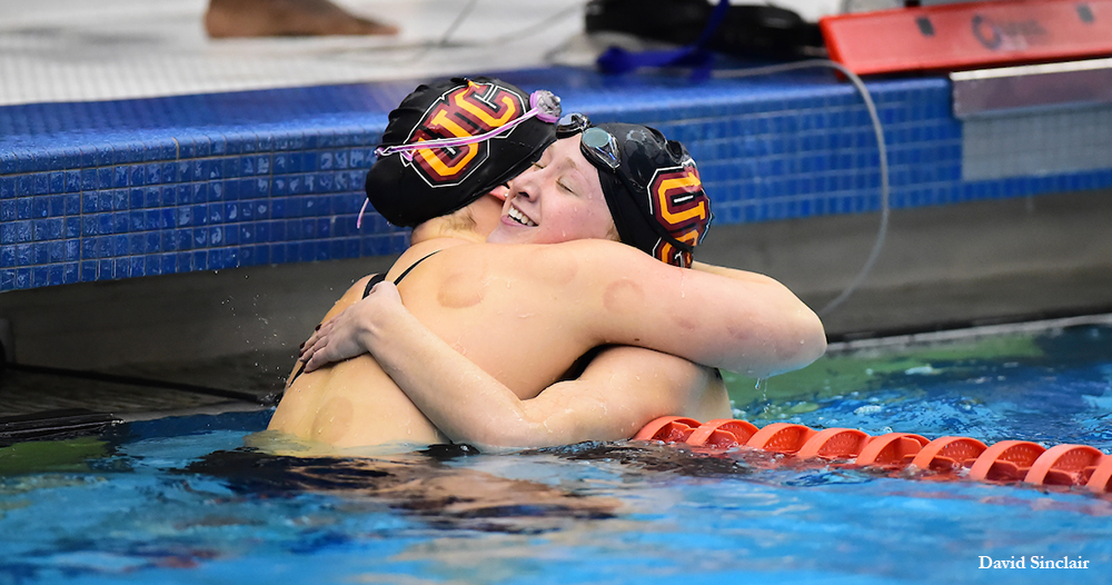 Women's Swimming Places Eight on All-CC Team