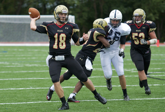 Football evens mark with 40-21 win over McDaniel
