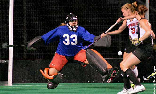 Field Hockey falls in double overtime to Catholic, 3-2