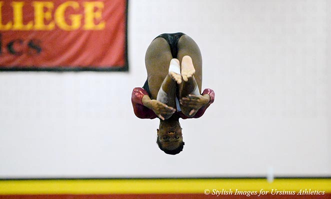 Gymnastics sets new school record in meet with Temple