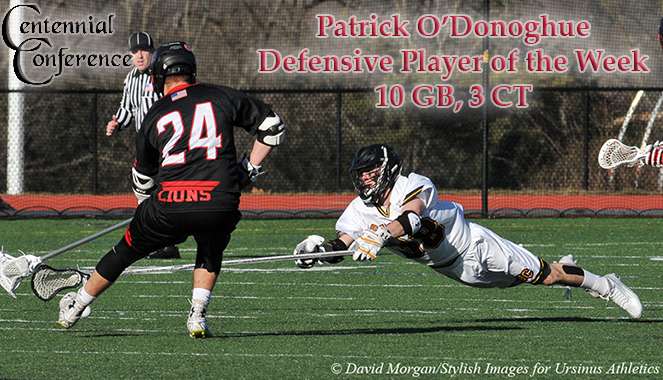 O'Donoghue Earns CC Defensive Player of the Week Honors