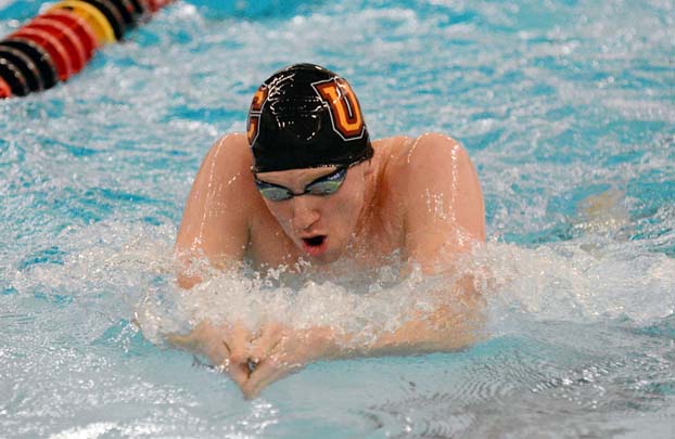Men's Swimming wins a thriller over Dickinson, 105-100