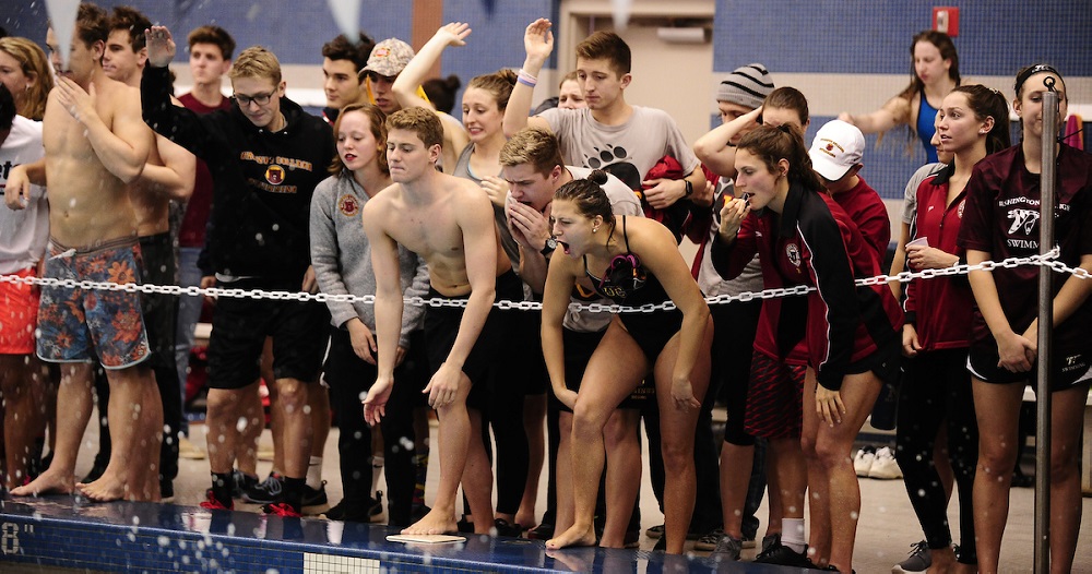 Men's Swimming Places Seven on All-CC Team