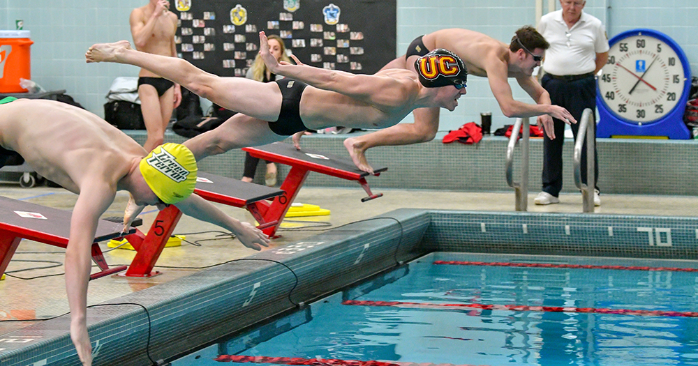 Men's Swimming Breaks Three Program Records