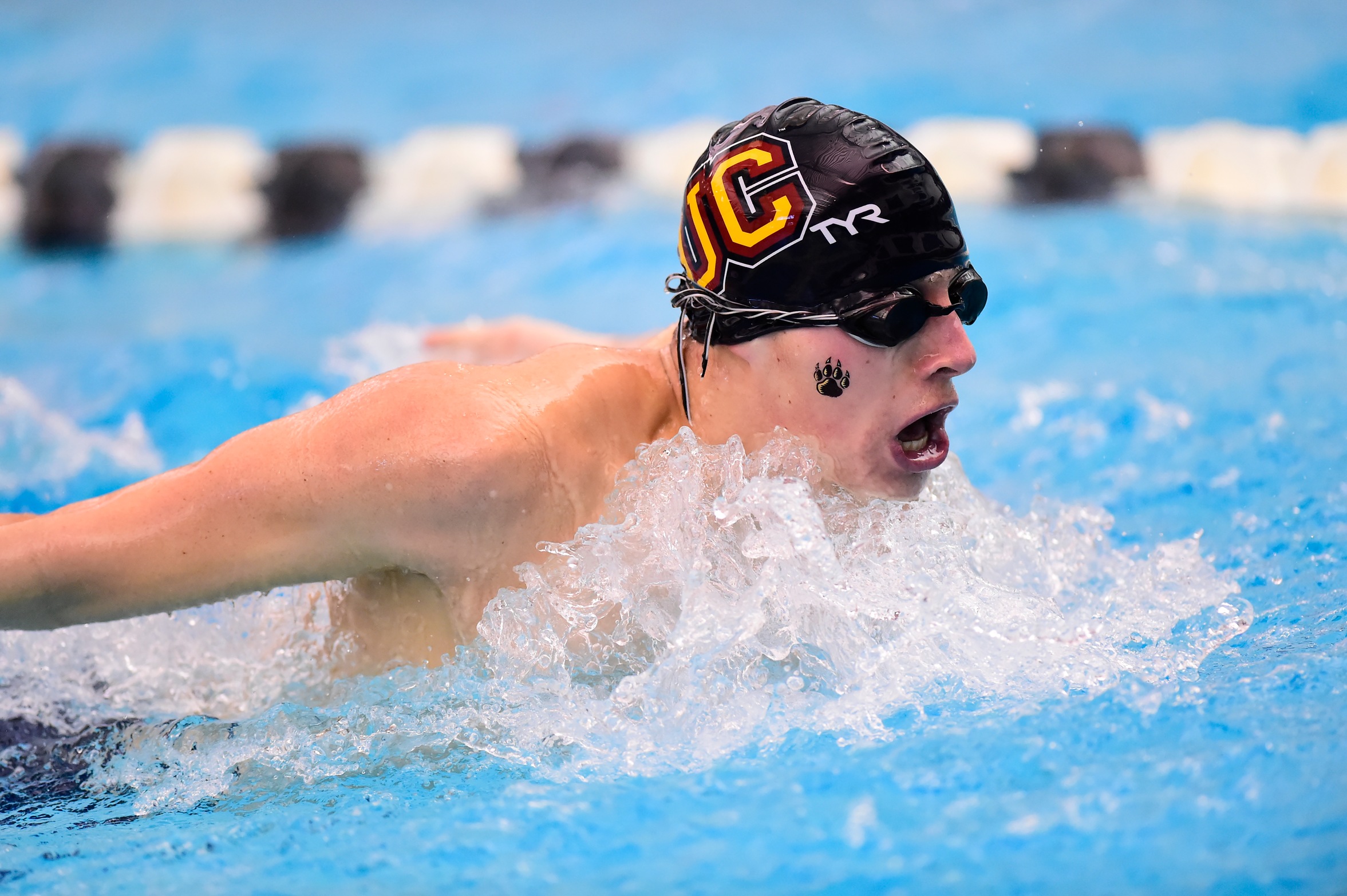 Men's Swimming Finishes Fourth at Centennial Conference Championships.