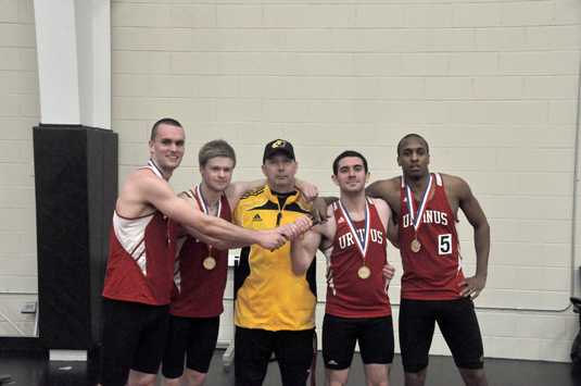 Men's Track and Field tied for third at CC Championships