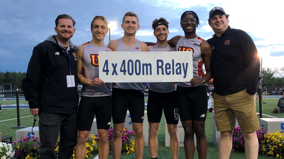 Men's T&F 4x400 Relay Team Takes Down Meet Record on Day One of AARTFC Championships
