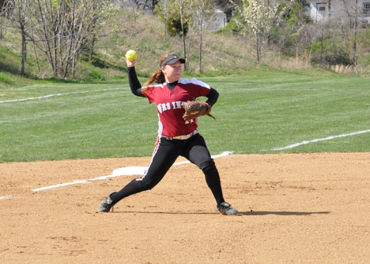 Softball falls in two games at CC tournament