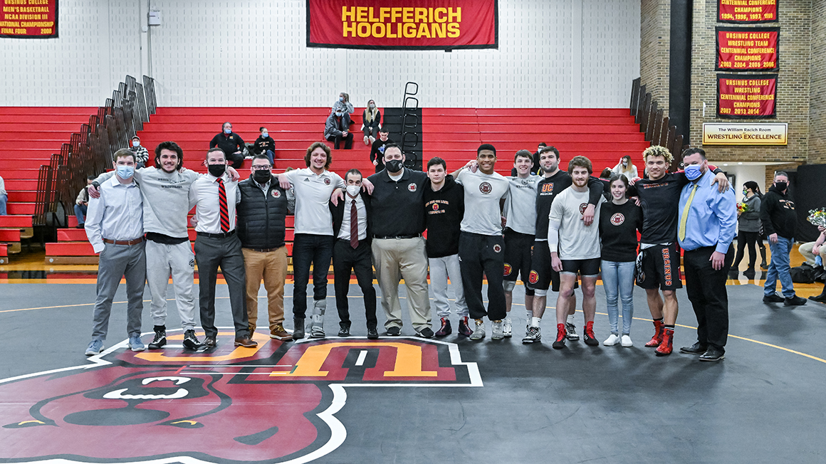 Bears Wrestling Celebrates Senior Day with Centennial Conference Tri-Meet