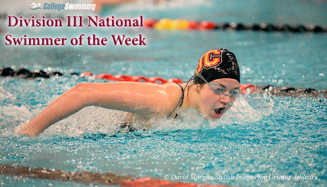 Baker Named Division III National Swimmer of the Week