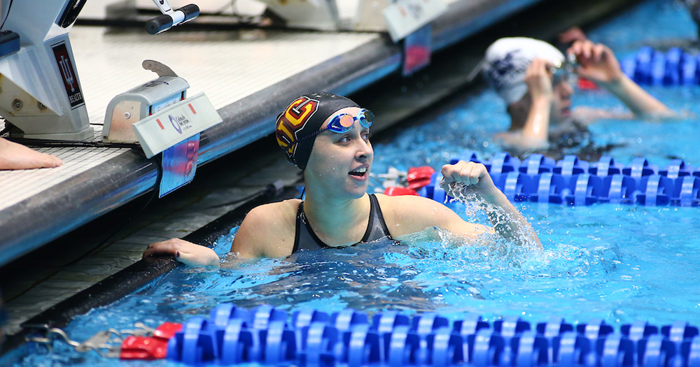 Women's Swimming Caps NCAA's with Record Relay