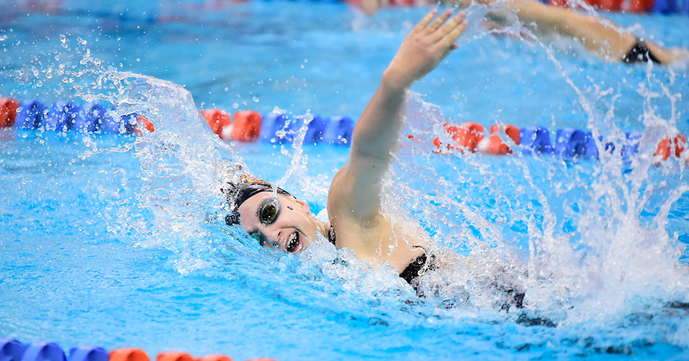 Lear Wins Twice for Women's Swimming
