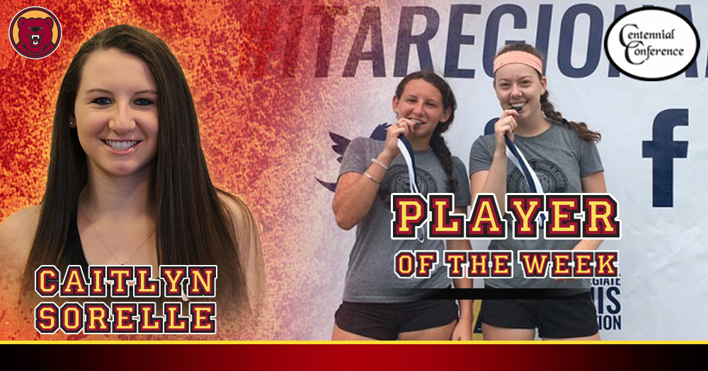Sorelle Named CC Player of the Week