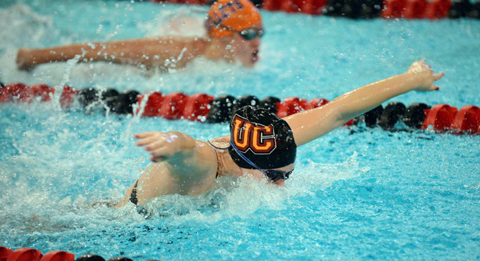 Women's Swimming first after day one of CC Championships